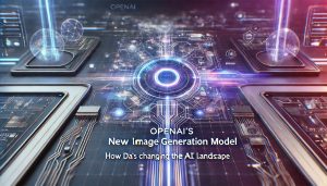 An AI-generated visual representation showcasing the future of AI-powered image generation, featuring DALL·E 2's capabilities.