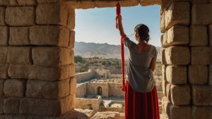 Rahab’s faith led to her redemption and protection from the fall of Jericho. Her scarlet cord became a symbol of trust in God’s promises