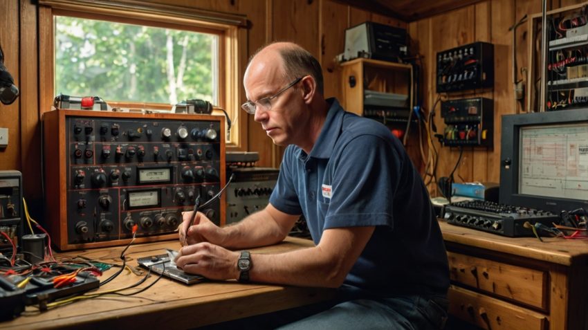 Learning ham radio the right way—safe, grounded, and ready to transmit.