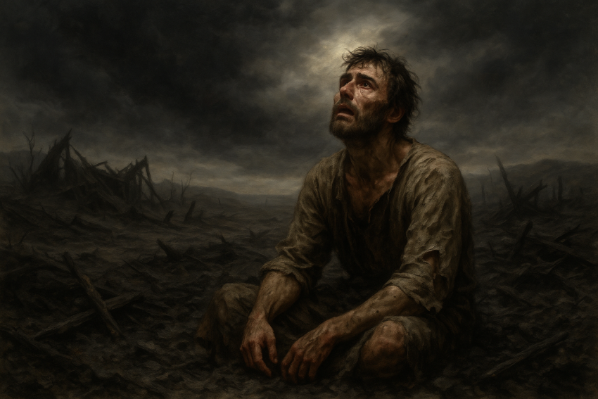 A dramatic representation of Job's suffering — the trials, the anguish, and the hope that comes in the midst of despair.