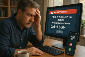 Beware of tech support scams: spot fake alerts and scam calls before they catch you off guard.
