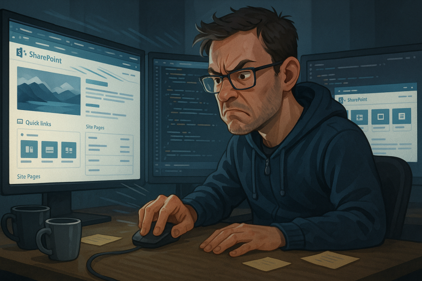 When middle-click betrays you: the SharePoint Modern experience every developer dreads.