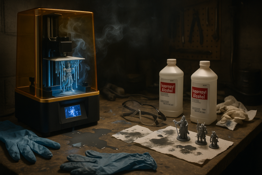 The Gritty Reality of Resin 3D Printing: Beauty and Mess Collide