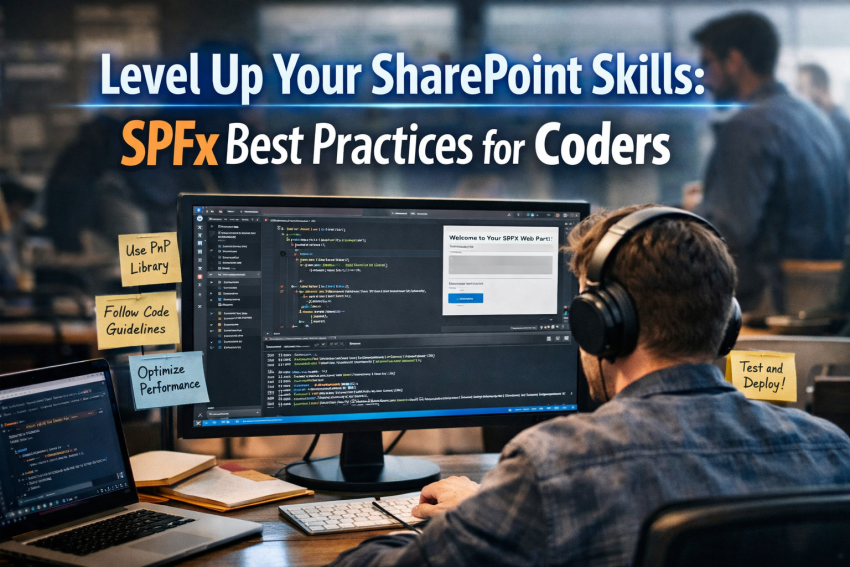 Developer working on SPFx project